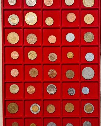 Lotto di 40 monete dal mondo tutte diverse (#M1)
