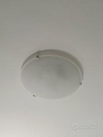 Plafoniera da soffitto in vetro satinato 
