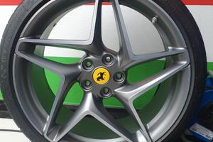 Cerchi DX originali Ferrari F8 Tributo diamantatI