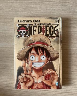 Manga one piece v1 20th anniversary silver edition