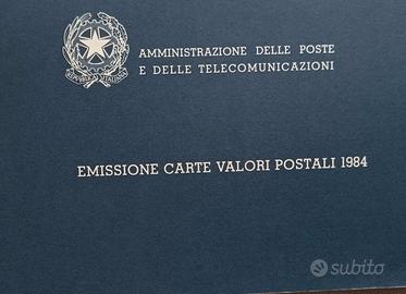 Francobolli Emissione carte valori postali 1984