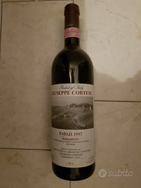 Bottiglia Barbaresco Rabajà 1997 Cortese Giuseppe