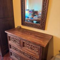 Cassettiera legno massello