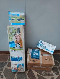 piscina, pompa e telo