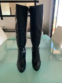 Stivali Patrizia Pepe neri in pelle,  taglia 39