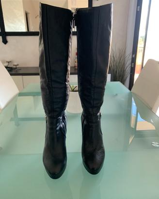 Stivali Patrizia Pepe neri in pelle,  taglia 39