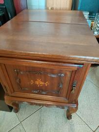 2 comodini legno