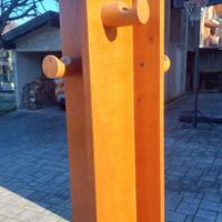 Appendiabiti legno laccato 180 x 20 cm