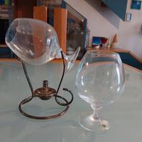 Bicchieri cognac e scaldacognac