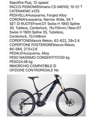 Husqvarna MC7 e-bike top di gamma