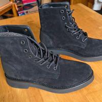 Tommy Jeans TJW Lace Up Boot Suede Nero EU40 nuove