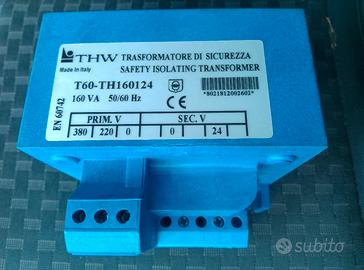 Trasformatore di sicurezza isolato 380/220 24V 160