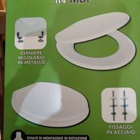 Sedile Tavoletta bagno wc universale mdf