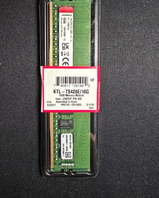 RAM 16gb KTL-TS426E/16G DDR4