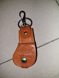 Portachiavi vintage in cuoio marrone