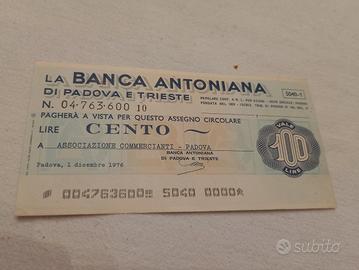 99 mini assegni banca antoniana 