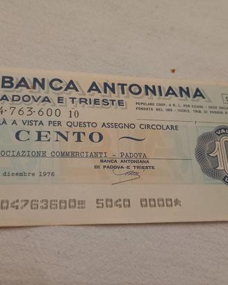 99 mini assegni banca antoniana 