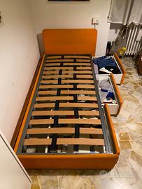 Letto singolo contenitore 90x200 con materasso
