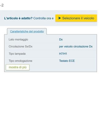 Faro anteriore destro 