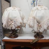 lumetti da comodini in arte povera. 