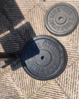 Panca palestra  più pesi