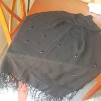 Elegante scialle nero 