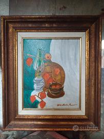 QUADRO DIPINTO SU TELA 1982