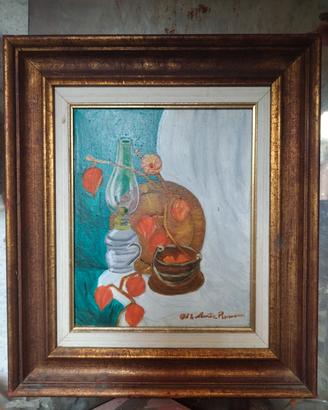 QUADRO DIPINTO SU TELA 1982