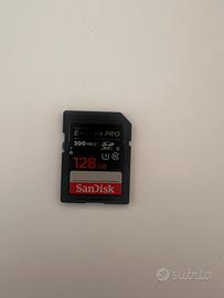 SanDisk Extreme pro 128 GB, uhs-II, 300 MB/s
