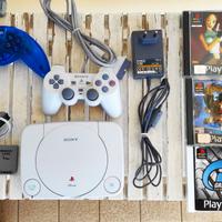 Playstation Mini + 2 joystick +3 giochi originali