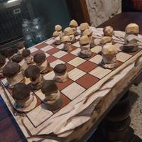 Dama in legno artigianale