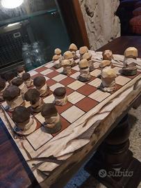 Dama in legno artigianale