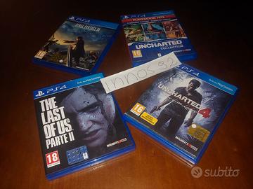 collezione giochi ps4 The Last of US2 FF Uncharted