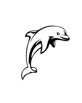 Decorazione Parete Delfino,  Wall Art Marina 3D