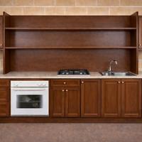 Cucina componibile con piano in marmo