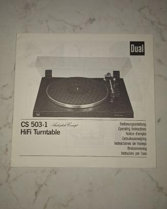Giradischi DUAL CS 503-1
