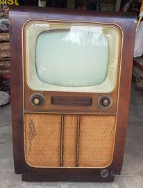 Tv/televisione vintage a mobiletto