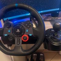 logitech g29+cambio manuale+supporto volante