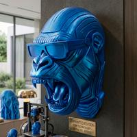 scultura da muro gorilla L=22 cm