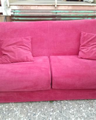 Divano letto a 2 posti rosso