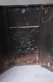 piastra in ghisa camino 