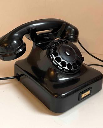 Antico Telefono siemens da tavolo, in bachelite