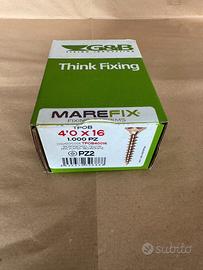 1.000 viti Marefix Zincate bicrome gialle 4,0x16
