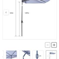 Ombrellone da giardino o terrazzo con base