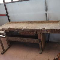 BANCO DA FALEGNAME DA LAVORO IN ROVERE