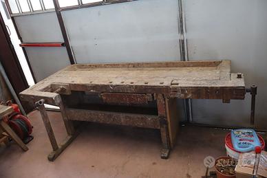 BANCO DA FALEGNAME DA LAVORO IN ROVERE