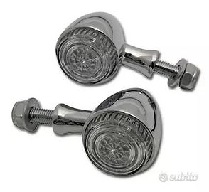 Colorado bullet LED Coppia Frecce Cromate Moto