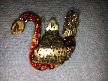 Spilla-Cigno alta Bigiotteria