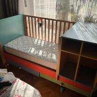 Letto per bambini con cassetti