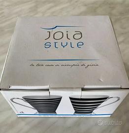 Set of 4 Coffee Mugs Tea Cups con decorazioni